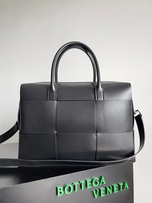 All categories 💚 Authentic bags 💚 BV 2025 new Bottega Veneta large plaid woven men's briefcase
